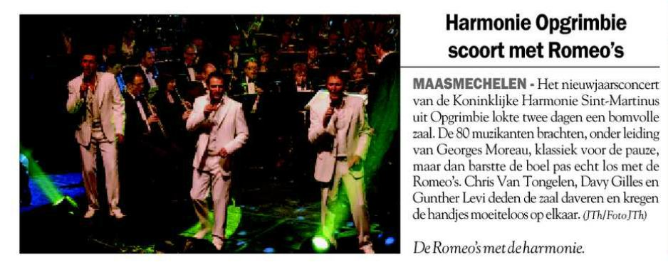 Artikel uit De Zondag (15/01/2012)