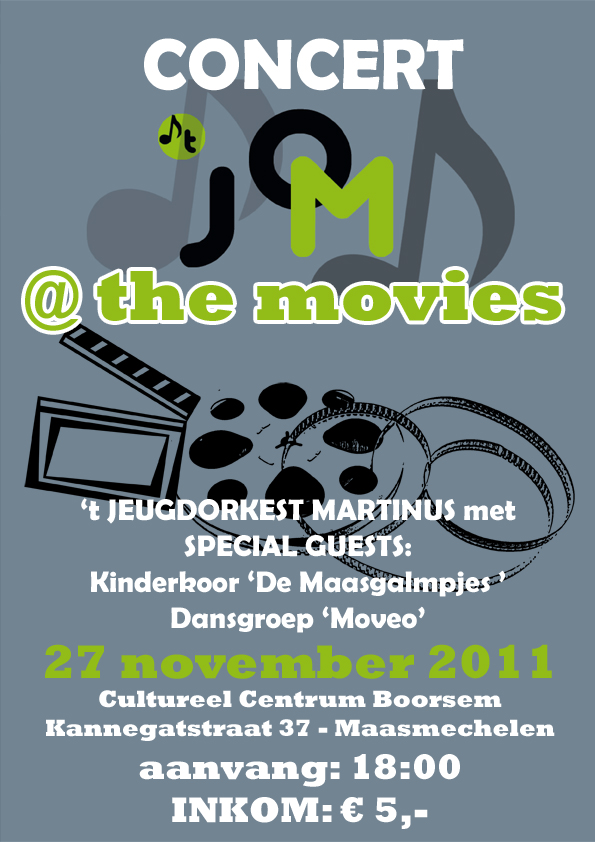Concert 't Jom @ the Movies in het Cultureel Centrum te Boorsem