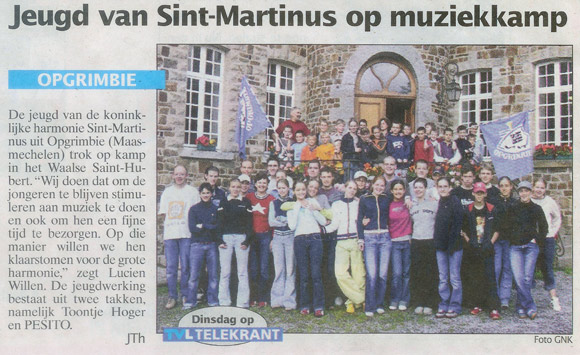 Jeugd Sint-Martinus op muziekkamp